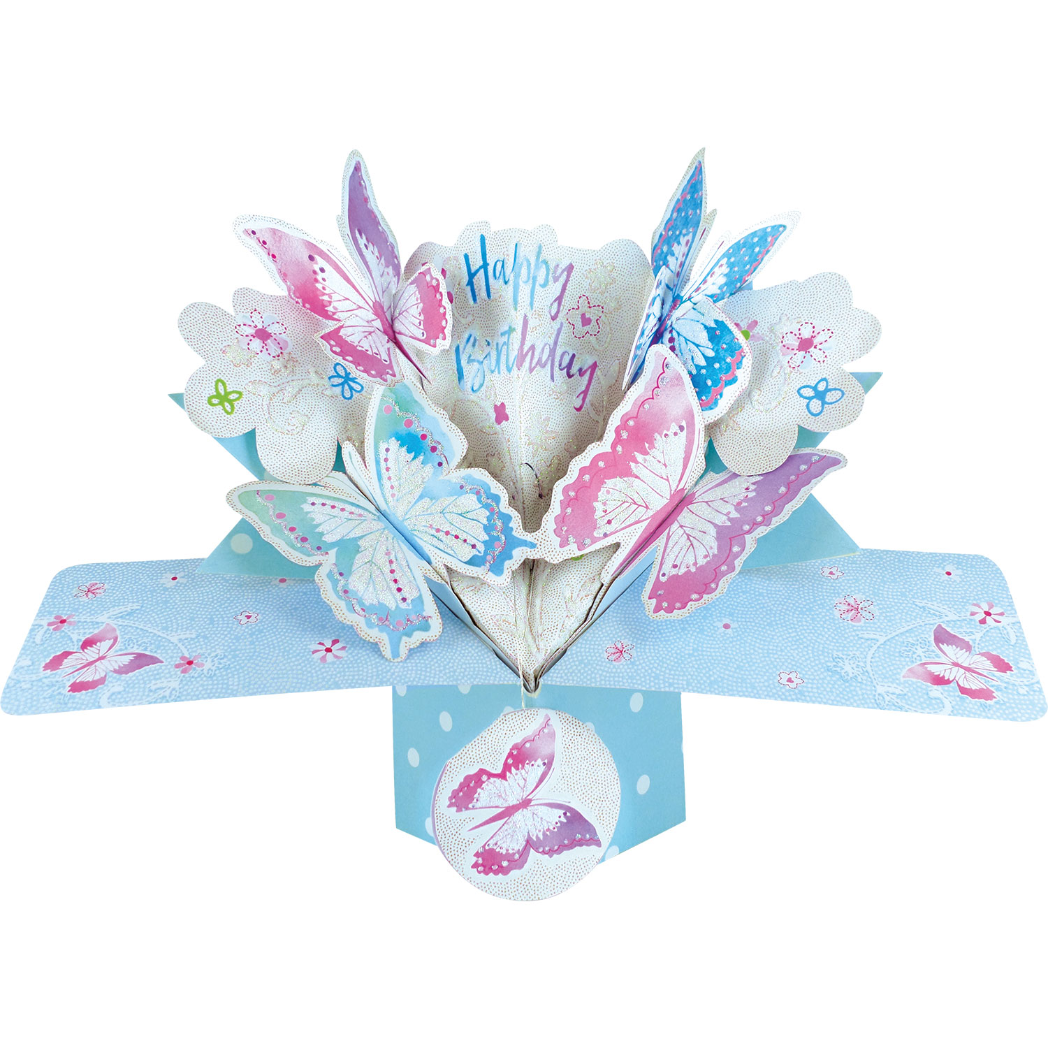 3D Pop Up Birthday Card – Happy Birthday Butterflies – Suki Gifts ...