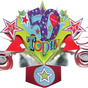 3D Pop Up Age Card - 50th Birthday