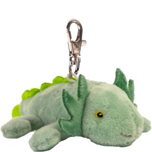Green Angelo Axolotl backpack clip by Suki Gifts