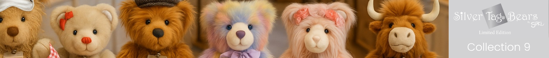 Silver Tag Bears by Suki Gifts - Collection 9